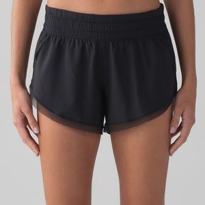 Lululemon shorts with mesh trim